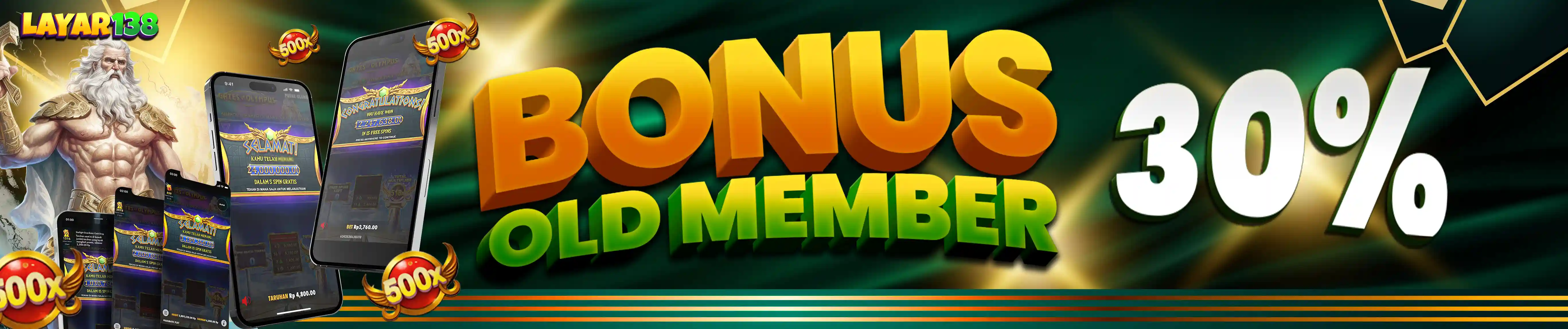 BONUS OLD MEMBER 300.000 TO X5